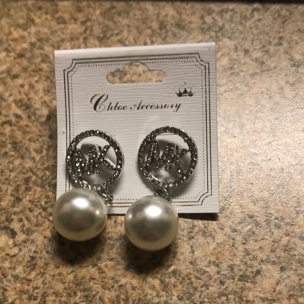 MK post back earrings!